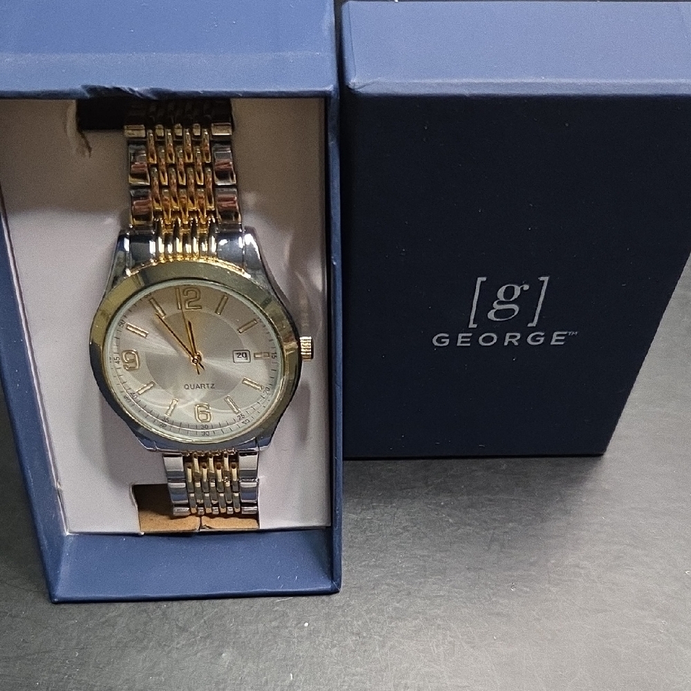 George Gold and Silver Quartz Watch